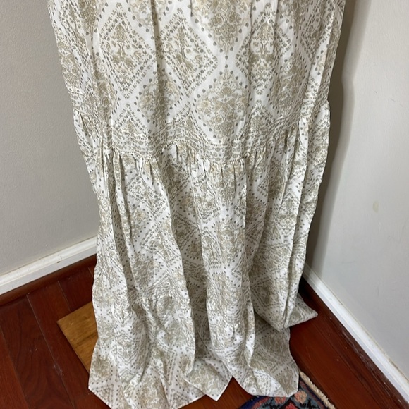 NWT‎ Intermix Orien Silk-Blend Tiered Maxi Dress - Picture 10 of 11